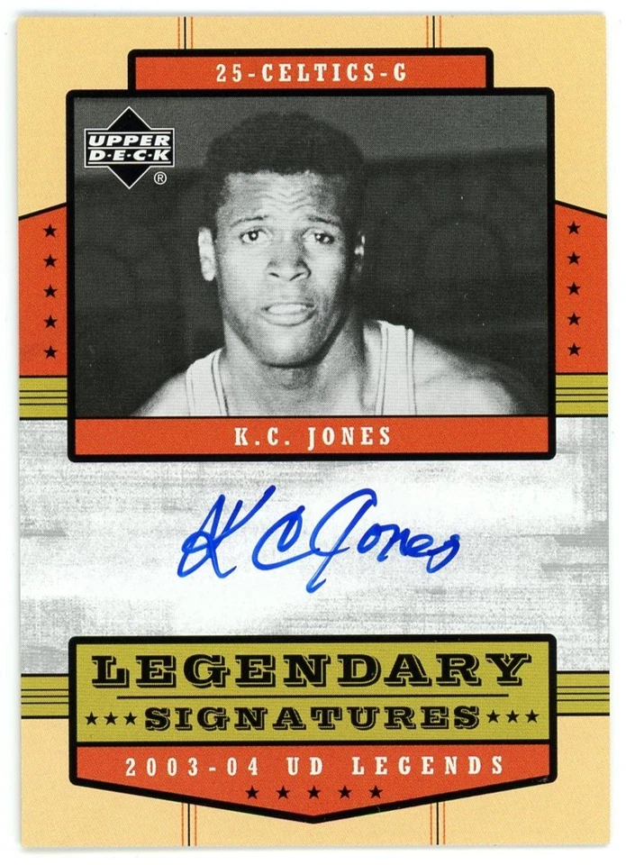 NBA 2003-04 UD Legends Legendary Signatures K.C. Jones LS-KC [Auto] - Image 1 of 1
