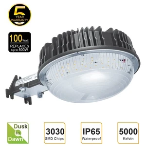 LED Barn Area Light 100 Watts with Photocell Dusk To Dawn Waterproof IP65 - Picture 1 of 12