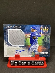 2018 Diamond Kings Jumbo Rookie Materials Signatures Willie Calhoun #JRMS-WC /99 - Picture 1 of 2