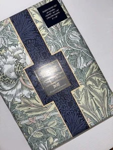 WILLIAM MORRIS Honeysuckle Tulip Sea Green 3PC QUEEN Duvet Cover Set NWT RARE - Picture 1 of 6