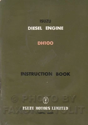 Guía Del Propietario Y Manual De Reparación Del Motor Diesel Isuzu DH100 1965 - Imagen 1 de 2