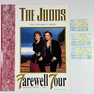 THE JUDDS 1991 Farewell Tour Book With 3 Ticket Stubs Tulsa Great Photos - Picture 1 of 12
