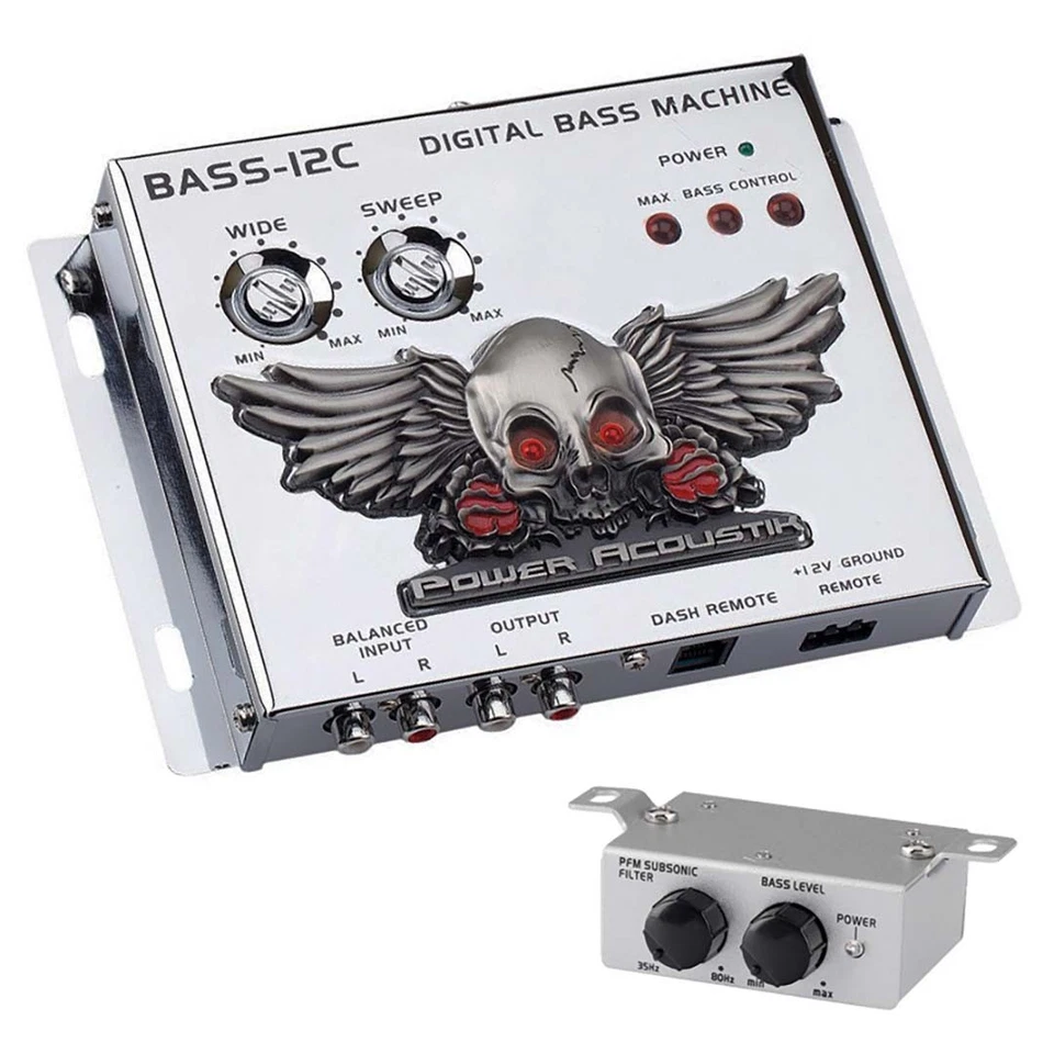POWER ACOUSTIK  BASS-12C VEHICLE AUDIO DIGITAL BASS RECONSTRUCTION PROCESSOR NEW - Image 1 of 1