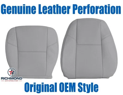 2012-2014 雪佛兰 Silverado LTZ-Driver 侧面完整皮革座椅套灰色香水 — 第 1/4 张图片