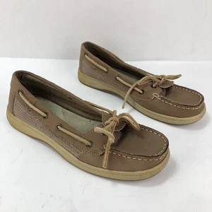 Croft & Barrow Damen 7,5 Bootsschuhe Leder Wildleder Halbschuhe hellbraun Freizeit flache Schuhe - Bild 1 von 11