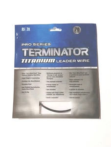 1 Pack Terminator Pro Series Titanium Leader Wire 70 lb. Test 25 Ft. - Picture 1 of 1