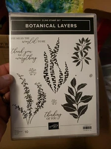 Stampin'Up! - Brand New - BOTANICAL LAYERS Stamp set - NEW - Picture 1 of 3