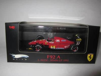 Mattel Hot Wheels Elite 1/43 Ferrari F92A 1992 GP di Spagna #27 Modello... - Immagine 1 di 4