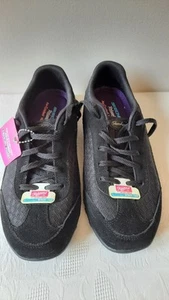 Skechers Damenschuhe lockere Passform luftgekühlter Memory Foam schwarz Größe 9,5 - Bild 1 von 8