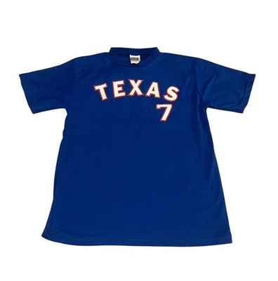 Camiseta Masculina MLB Sport Attack Texas Rangers Ivan “Pudge” Rodriguez Tamanho Grande Antiga - Imagem 1 de 4