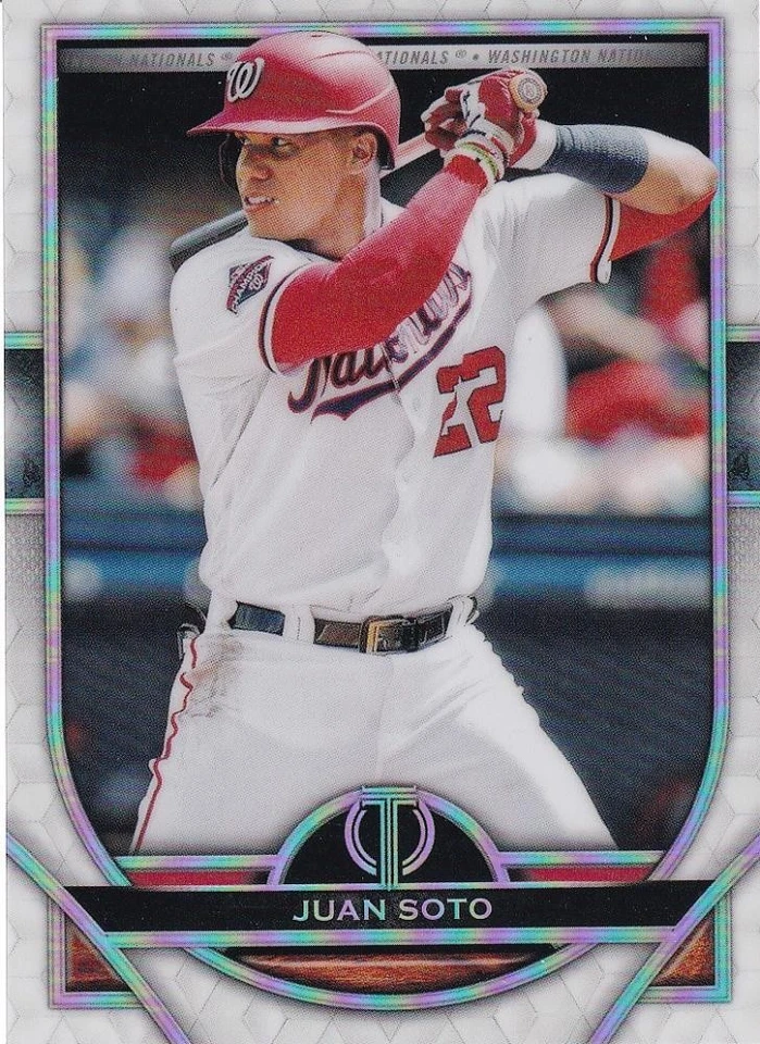 2021 Topps Tribute Washington Nationals Juan Soto Base - Image 1 of 2