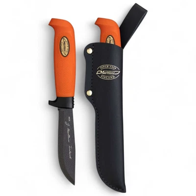 Marttiini Martef Skinner – 11 cm Jagdmesser mit Martef-Beschichtung & Lederschei