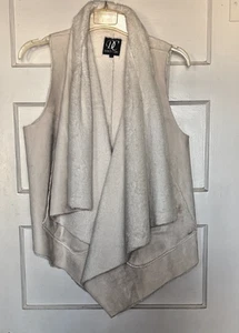 Dolce Cabo Soft Cream Faux Fur Vest Size L - Picture 1 of 3