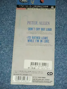 PETER ALLEN Japan Only 1990 Tall 3" CD Single DON'T CRY OUT LOUD - Foto 1 di 4