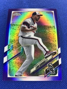 2021 #USC87 Liam Hendricks Topps actualización cromada béisbol púrpura paralelo - Imagen 1 de 2