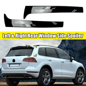Vertikale Heck Seite Spoiler Flaps Glänzend Schwarz Für VW Touareg 2011-2017 - Picture 1 of 14