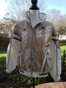 Chaqueta de chándal vintage Otello Pelle crema y marrón talla M envío gratuito - Imagen 1 de 12