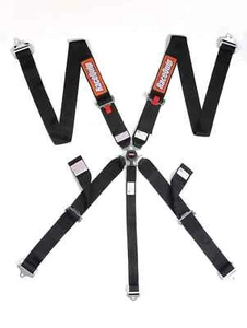 RaceQuip Camlock 5 Point Harness Set BLACK 3 in. Lap and Shoulder - 2 in. Sub - Picture 1 of 3
