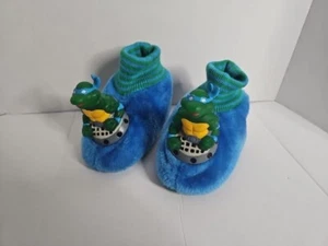 Zapatillas infantiles Teenage Mutant Ninja Turtles raras 1993 vintage Leonardo - Imagen 1 de 7