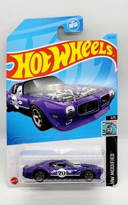 2023 Hot Wheels 1970 Pontiac Firebird фиолетовый HW модифицированный игрушечный автомобиль новый в упаковке  - Изображение 1 из 3
