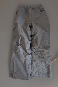 Quest Insulated Nylon Snow Pants Gray Thinsulate Ski Winter Youth Unisex Large - Picture 1 of 6