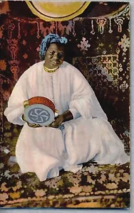 PC original músico mujer artista del norte de África alrededor de 1920 A - Imagen 1 de 1
