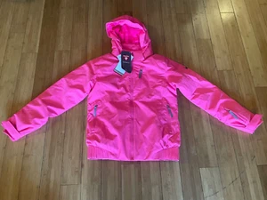 ⛷️New GRILS 18 SYPDER lola jacket SKI winter HOODED insulated PINK Silver level - Picture 1 of 12