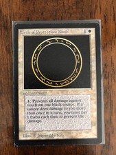 Circle Of Protection Black X (1) Beta EX/NM MTG (RG) 4RCards