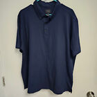14TH & UNION Coolmax Polo schwarz kurzärmeliges Golfshirt für Herren 2XL