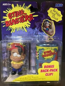 STINK BLASTERS "Garbage Truck Chuck" FIGURE, TRADING CARD & UNIT Sealed Package - Picture 1 of 3