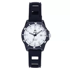 Shield Reef Strap Watch w/Date - Black/White - Picture 1 of 3