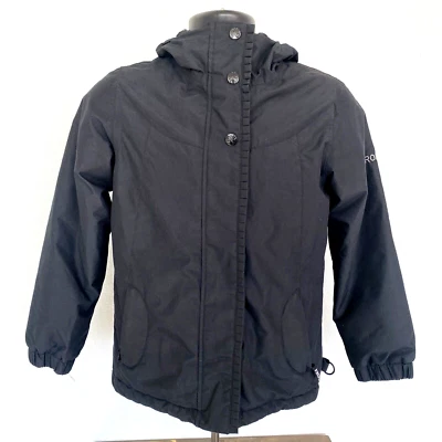 Chaqueta para Nieve Roxy 5K Plateada Niñas Talla 12 Grande Negra Invierno Volantes Abrigo Foto 1 de 4