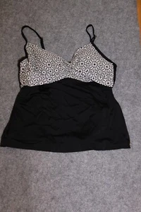 TANKINI OBERTEIL TOP GRÖSSE 40 SCHWARZ BEIGE VON TCHIBO - Bild 1 von 2
