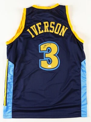 Allen Iverson Signed Jersey (JSA) Denver Nuggets - Image 1 of 3