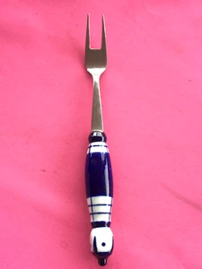 TOP ROSENTHAL 1 Siena blau BESTECK Edelstahl FLEISCHGABEL 20 cm neuwertig - Bild 1 von 4