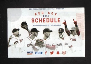 Boston Red Sox Chris Sale Mookie Betts Craig Kimbrel 2018 Spielplan WB Mason - Bild 1 von 2