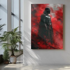 Darth Vader Canvas Wall Art, Star Wars High Quality Poster Print, Movie Wall Art - Picture 1 of 11