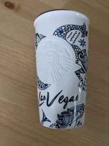 2015 Starbucks Las Vegas 12 Unzen Meerjungfrau Keramik Reisebecher - Bild 1 von 5