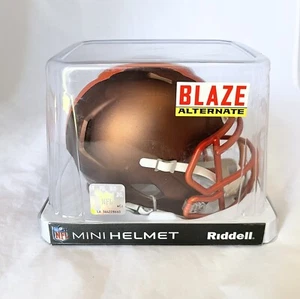 CLEVELAND BROWNS UNSIGNED RIDDELL BLAZE MINI HELMET BRAND NEW IN ORIGINAL BOX - Picture 1 of 5