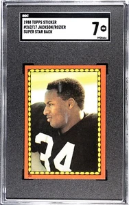 1988 Topps Stickers Football Bo Jackson RC Rookie #262 NM SGC 7 0920666 - Picture 1 of 2