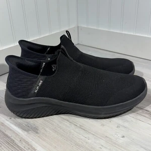 Skechers Slip-Ins Black Stretch Slip-On Sneaker Shoe 232450W Men’s Size 11.5 W - Picture 1 of 20