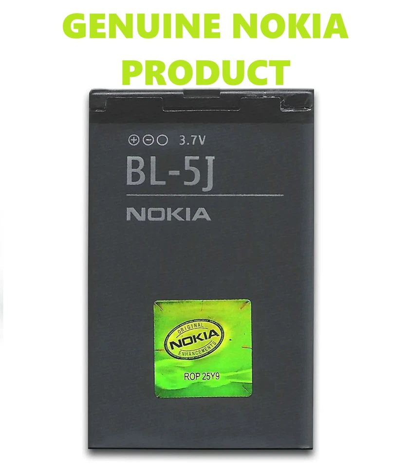 Fast Shipping! Genuine Nokia BL-5J Battery (1430mAh) - 5200 5800 N900 - Image 1 of 1