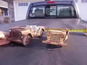 Pair of Rough Played with Sandbox Junkyard Partial Tonka Jeep Bodies AS Found - Picture 1 of 8