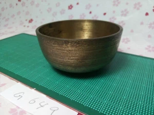 2.933" Japanese Vintage Buddhist Bell Gong Rin G649 Gentle Tone - Picture 1 of 3