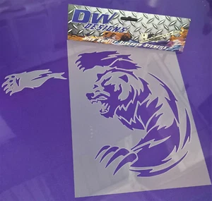 Bear mylar airbrush art craft stencil - Picture 1 of 2
