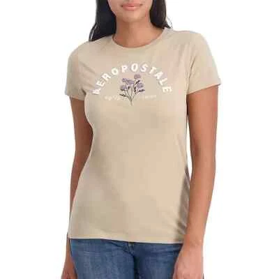 Camiseta gráfica para mujer Aéropostale talla S marrón Foto 1 de 4