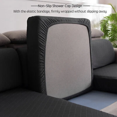 Capa de almofada de sofá individual elástica jacquard removível - Imagem 1 de 4