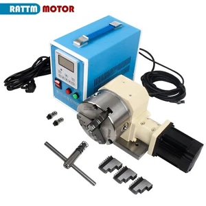Testa di divisione CNC 4° asse rotante asse a per riduttore metallo 15:1 + 130 mm mandrino - Foto 1 di 13