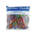 Multicolor Rubber Bands, Assorted Large, Medium, Small Sizes & Thickness