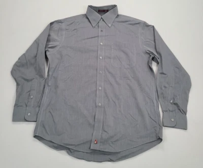 Nordstrom Shirt Mens Size 15.5 Gray Button Up Dress Casual Comfort Stylish - Image 1 of 4